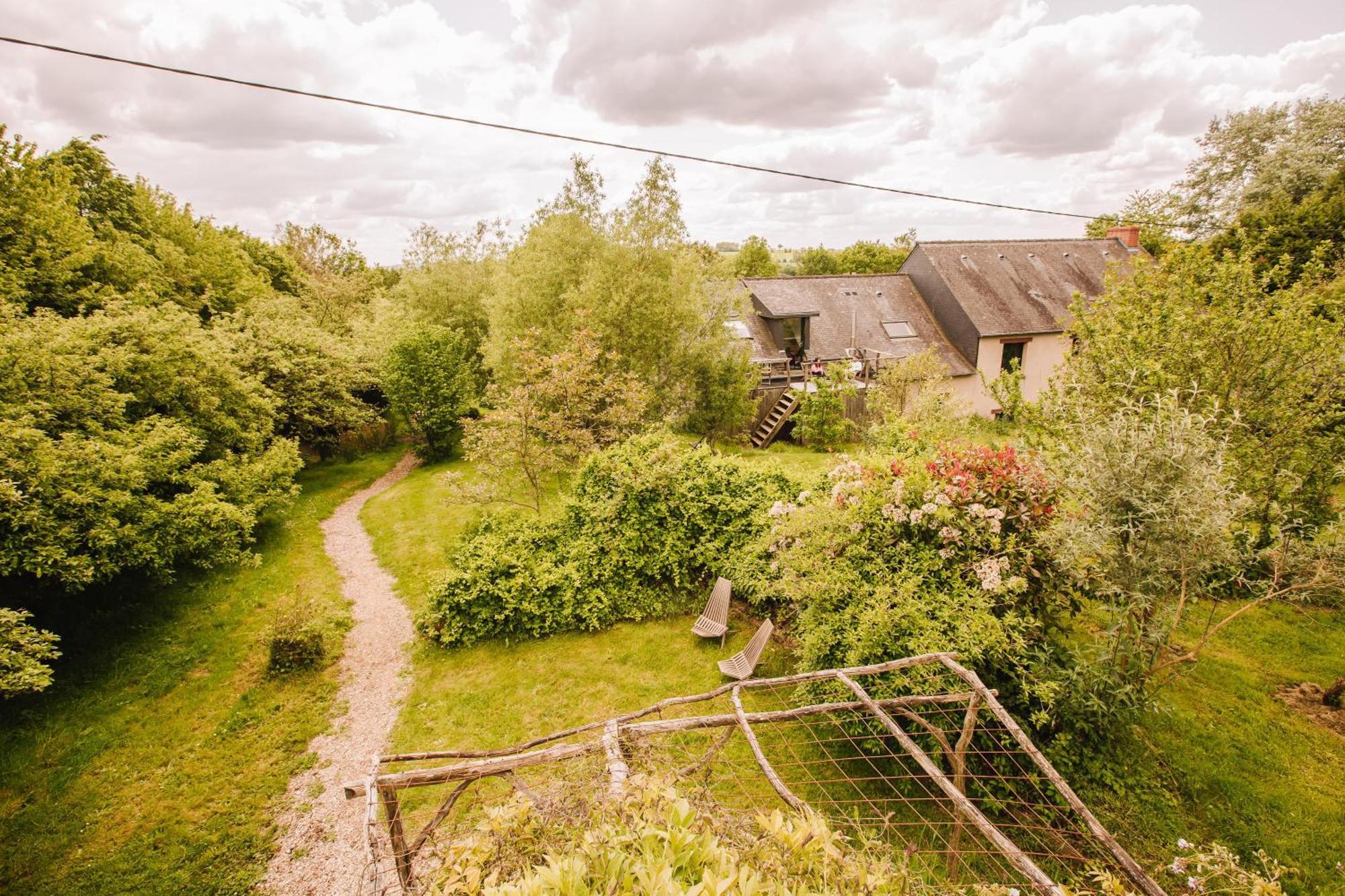 Ecolodge La Belle Verte Saint-Mʼhervé Zewnętrze zdjęcie